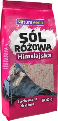 Obrázok produktu pre HIMALÁJSKA RUŽOVÁ SOĽ JEMNÁ MLETÁ JODIZOVANÁ 500 g - NATURAVENA