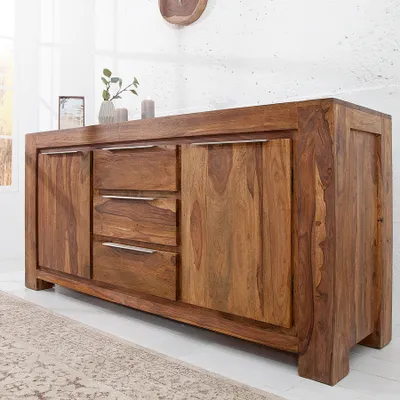 Produktbild von riess-ambiente Massivholz Sideboard MAKASSAR 175cm braun Sheesham stone finish Kommode mit Schubladen