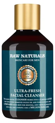 Produktbild von Raw Naturals, Ultra-Fresh Gesichtsreiniger, energetisierendes Reinigungsgel, fü r das Gesicht, 250 ml