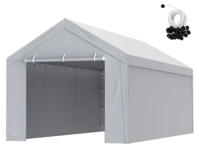 Imagen del producto de Carport Zeil - Lona para toldo - Cubiertas para carport - Toldo para garaje - Fundas de repuesto de 10x20 pies