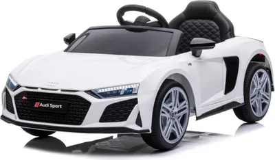 Produktbild von TPFLiving Elektro-Kinderauto Audi R8 Sport weiß - Sportwagen für Kinder - Kinderauto Audi R8 Sport - Elektroauto für Kinder - Kinderfahrzeug ab 3 Jahren