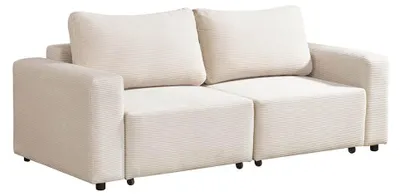 Produktbild von HOME DELUXE Modulares Schlafsofa VINA S, Beige - 210 x 92 x 85 cm - inkl. Stauraum | Cordsofa, Sofa mit Schlaffunktion, Couch