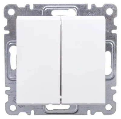 Immagine prodotto di Interruttore scale doppio bianco 250V 10AX Lumina Hager WL0050
