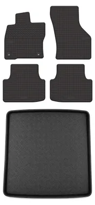 Obrázek produktu pro Gumové autokoberce SolidTread + vana kufru pro: Skoda Octavia IV od 2020 kombi 5 ks