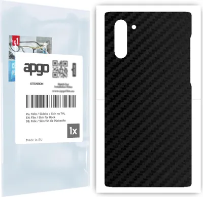 Produktbild von apgo Rückseite Schutzfolie für Samsung Galaxy Note 10 5G -  Hinten Schutzfolie Carbon, Rückseite Folie schützt vor Kratzern und Fingerabdrücken