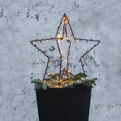 Produktbild von Dekoracja ogrodowa gwiazda Led FOLDY 55 cm