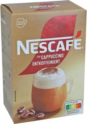 Produktbild von Nescafe Cappuccino Entkoffeiniert Löslicher Kaffee 10 x 12.5 g