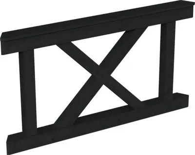 Produktbild von Brüstung Andreaskreuz SKAN HOLZ passend für 8-Eck-Pavillons 150 x 84 cm anthrazit