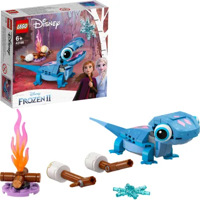 Produktbild von LEGO 43186 Disney Princess Frozen 2 Salamander Bruni, Spielzeug aus dem Film Die Eiskönigin 2 mit Feuergeist-Figur, kleines Geschenk für Kinder