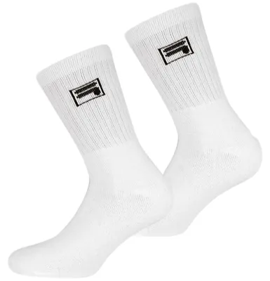 Produktbild von FILA Tennis Socken Herren Damen F9000 Crew - Farbe: weiss 2 Paar - Größe: 39-42