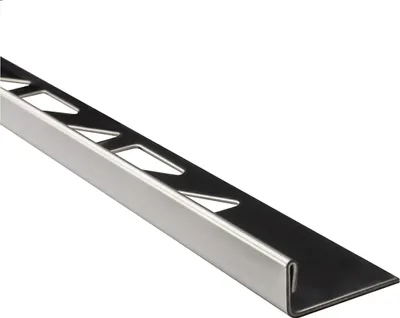 Produktbild von L-Profil Edelstahlschiene Profil Fliesenschiene Edelstahl V2A L250cm 8mm glänzend