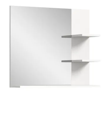 Produktbild von Badezimmer Spiegel "Sopela" weiß Badspiegel mit Ablage 80 x 70 cm