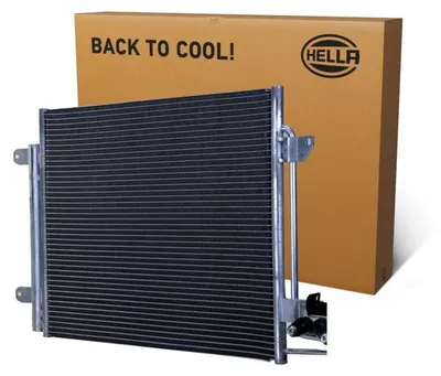 Immagine prodotto di Condensatore aria condizionata con essiccatore Tubi di raffreddamento paralleli HELLA per VW TOURAN e altri