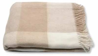 Produktbild von eStilex Woll-Decke 150x200 Karomuster Bequeme Wärme