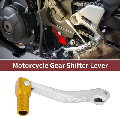 Image de Levier De Changement De Vitesse Pliable Pour Moto Pour Yamaha Ttr 50Cc En Alliage D'Aluminium Bras De Levier De Changement De Vitesse En Ton Argent Et Ton Or