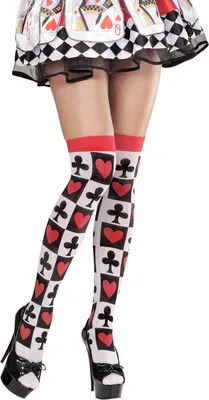 Immagine prodotto di Calze Sopra Il Ginocchio Con Carte Da Poker70 Den