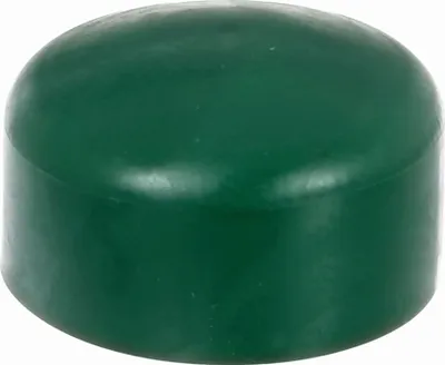Image de Alberts 855253 Capuchon de poteau pour poteau métallique rond, plastique, vert, pour poteau Ø 60 mm, set de 10 pièces