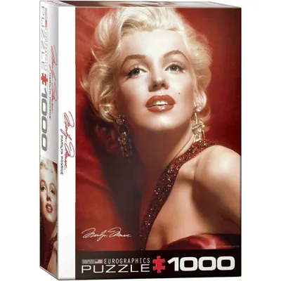 Produktbild von EUROGRAPHICS Puzzle Marilyn Monroe: Rotes Portrait 1000 Teile