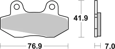 Produktbild von Scooterbelag SBS 103CT (Satz pro Scheibe) Carbon Tech