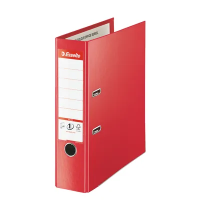 Image de Classeur à levier A4 Esselte No.1 Power Vivida Plus, tout plastique, dos 8 cm, rouge