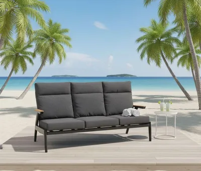Produktbild von Lesli Living 3er Loungesofa Florence Alu