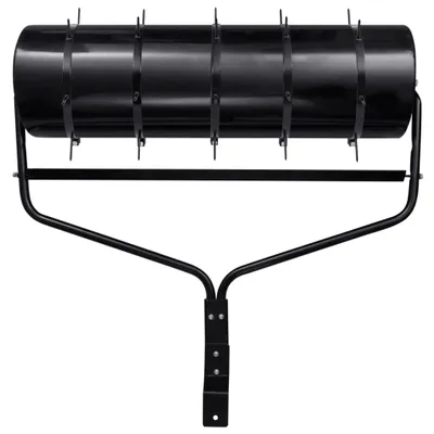 Immagine prodotto di Rullo da Giardino trainabile con Aeratore a Morsetti Nero 63 L in Ferro