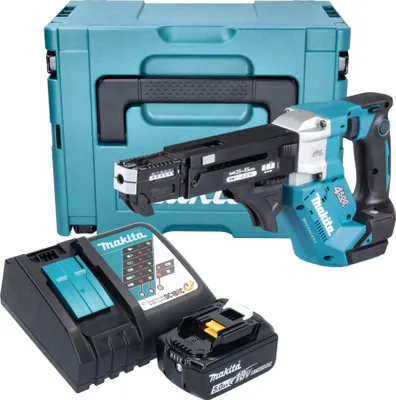 Produktbild von Makita DFR 552 RT1J Akku Magazinschrauber 18 V 25 - 55 mm Brushless + 1x Akku 5,0 Ah + Ladegerät + Makpac