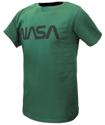 Produktbild von NASA T-Shirt Grün Schwarz Logo - XXL