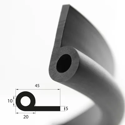 Produktbild von NP10 Notenprofil EPDM Kederprofil Gummi Profil Keder Dichtprofil Dichtungsprofil Gummi