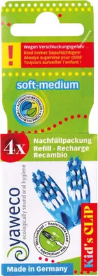 Produktbild von Kid's CLIP Nachfüllpackung 4 Wechselköpfe - soft-medium
