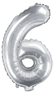 Obrázek produktu pro PartyDeco FB10M-6-018, Hračka balón, Fólie, Stříbrná, Jednobarevný, Univerzální, Univerzální