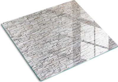 Imagen del producto de Cubierta para placa de cocina – Cubierta para placa de inducción – Placa de vidrio protectora – 60x52 cm – Placas de vidrio protectoras para cocina – Vidrio templado – Pared de piedra
