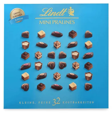 Lindt Mini Pralinés ohne Alkohol 32 Kostbarkeiten 155 g