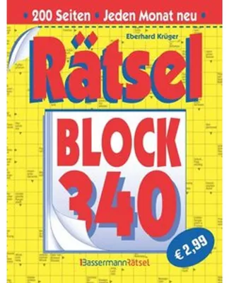 Obrázek produktu pro Rätselblock 340 (5 Exemplare à 2,99 EUR)