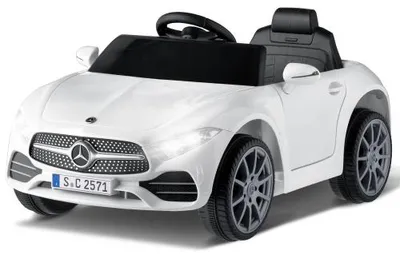 Obrázek produktu pro LEAZDM Elektrické autíčko pro děti, model Mercedes-Benz CLS 350, elektrické autíčko s dálkovým ovládáním, 12V, rozměry 90x60x40 cm, bílá barva