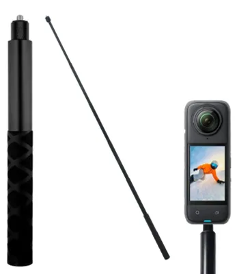 Zdjęcie produktu dla Teleskopowy uchwyt do selfie o długości 120 cm, przeznaczony do kamer sportowych