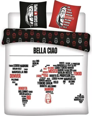 Immagine prodotto di La Casa De Papel Bettbezug bella ciao -Mikrofaser