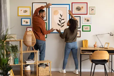 Produktbild von MG Design Natural Bilderrahmen 40 x 80 cm - Aus echtem Holz mit Acrylglas, zum Aufhängen & Aufstellen, für Fotos, Poster & Puzzle
