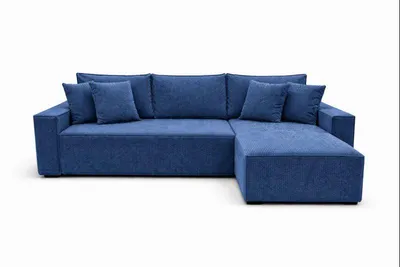 Obrázek produktu pro Rohová pohovka EDEN, modrá barva, rozměry 235 x 75 x 144 cm, moderní rohová pohovka s možností rozkládání, montáž možná z levé i pravé strany