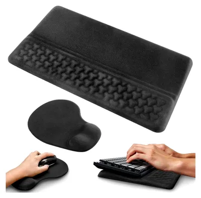 Produktbild von Ergonomisches Mauspad und Tastaturunterlage mit Handballenauflage aus Memory Foam