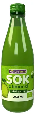 SOK Z LIMONKI NFC BIO 100 % 250 ml - NATURAVENA