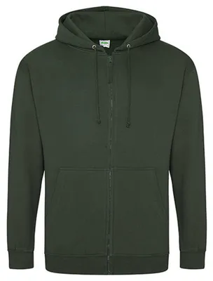 Produktbild von Awdis - Kapuzenpullover für Herren/Damen Uni, Mit Reißverschluss LT2550 (M) (Tannengrün)