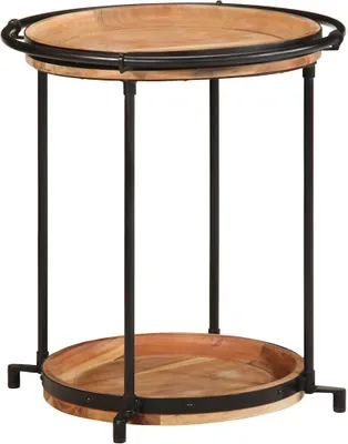 Image de Table d'appoint Ø55x60 cm bois massif d'acacia