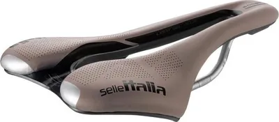 Produktbild von Selle Italia SLR Boost Gravel TI 316 Superflow, Fahrradsattel, Straßenrennen, Braun, Karbonfaser, Mikrofaser, 13 cm