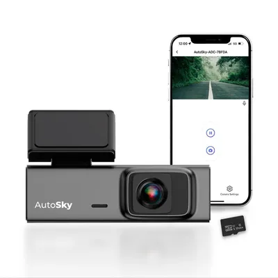 Immagine prodotto di AutoSky 2K Dashcam Car Camera con WLAN G Sensor Loop Recording 32GB SD Card