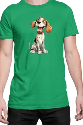 Produktbild von Herren T-Shirt Funny Dogs Breeds Beagle Dog Breed 010, Man M / Grün