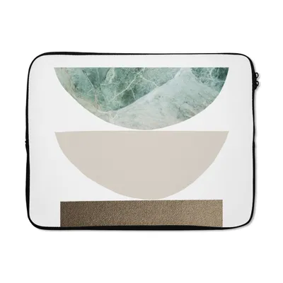 Produktbild von MuchoWow® Laptop Hülle 15 Zoll Geometrische Formen - Minimalismus - Pastell Laptoptasche - Laptoptasche - Sleeve - Rundum-Schutz