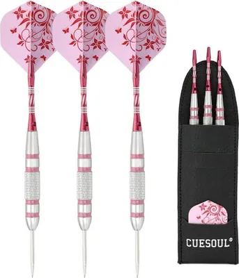 Produktbild von CUESOUL 3pcs/Set Steel Dartpfeile 18-27-22g - STBS065 - Dart-Geldbörse, Dart-Flights, Aluminiumschäfte, Stahlspitze