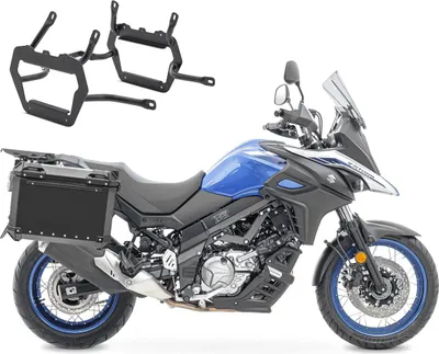 Produktbild von Set Alukoffer + Kofferträger passend für Suzuki V-Strom 650 / XT 17-25