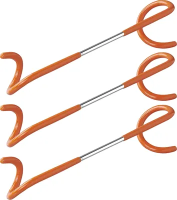 Produktbild von 3x Aufhängehaken für Zeltstange Haken Lampen Halter Spirale Camping Doppelköpfig